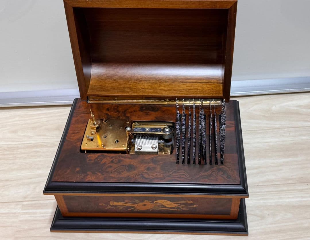 REUGE MUSIC オルゴール オルゴール ディスク9枚 ドーム型象嵌