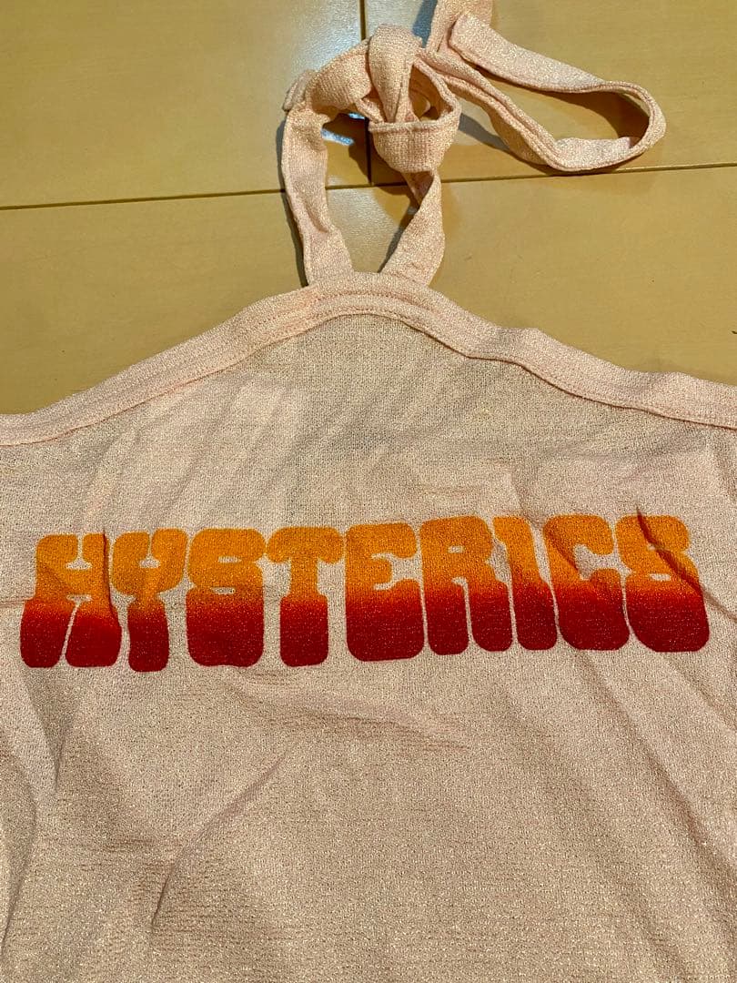 新品　初期　ヒステリックグラマー '90 シアーラメ　ロゴ　キャミソール　Y2K