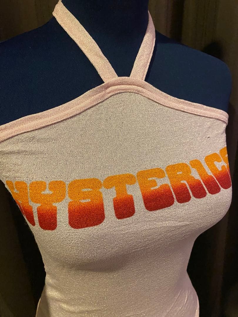 新品　初期　ヒステリックグラマー '90 シアーラメ　ロゴ　キャミソール　Y2K