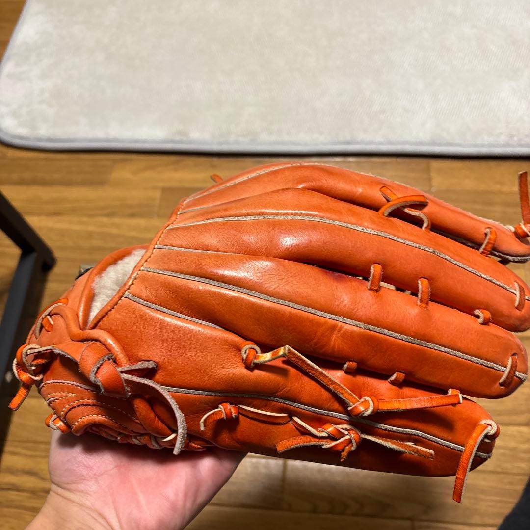 Global Elite 硬式グローブ オレンジ