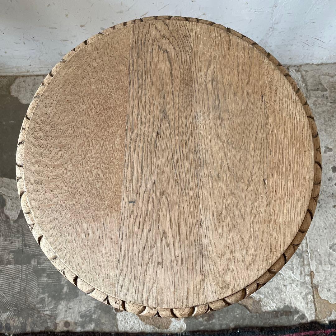 ビンテージ　サイドテーブル　ベッドサイドテーブル　花台　剥離