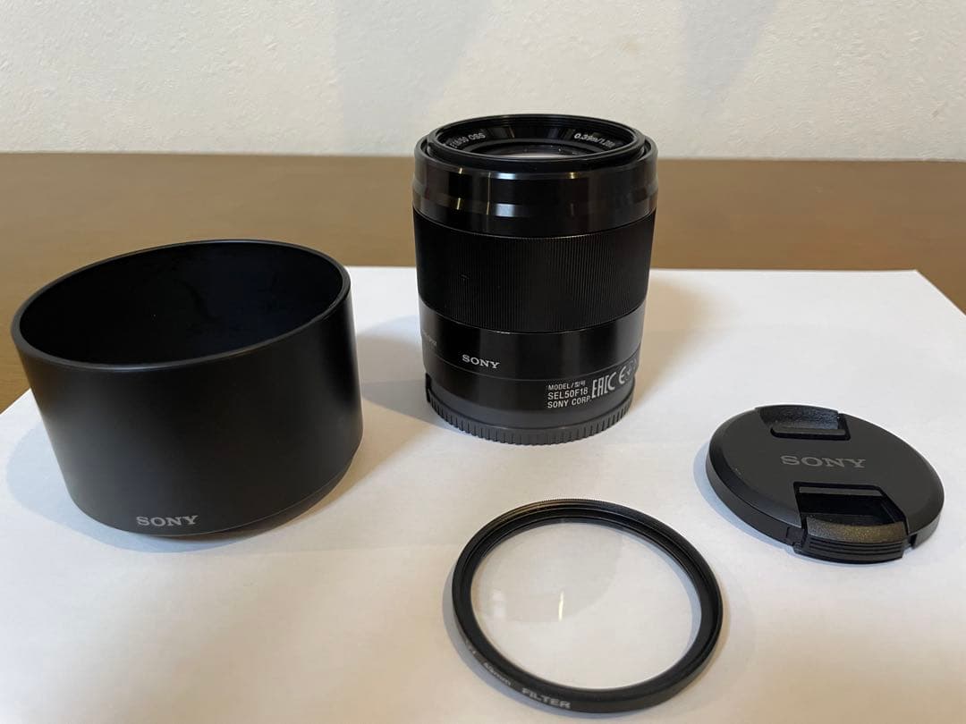 【極美品】SONY E 50mm F1.8 SEL50F18B 単焦点レンズ
