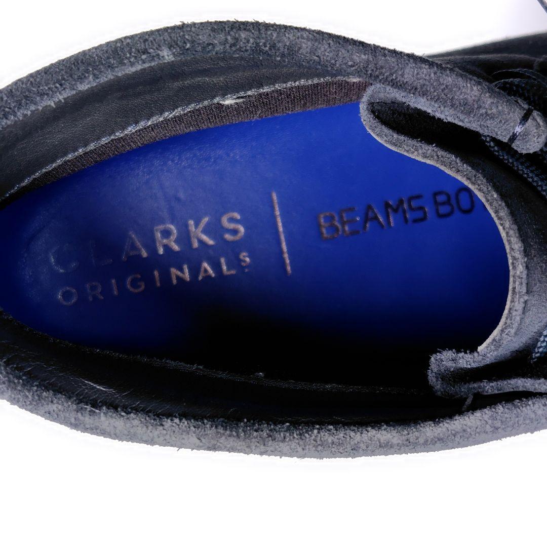 クラークス ワラビー BEAMSBOY別注 24.5 ゴアテックス ネイビー