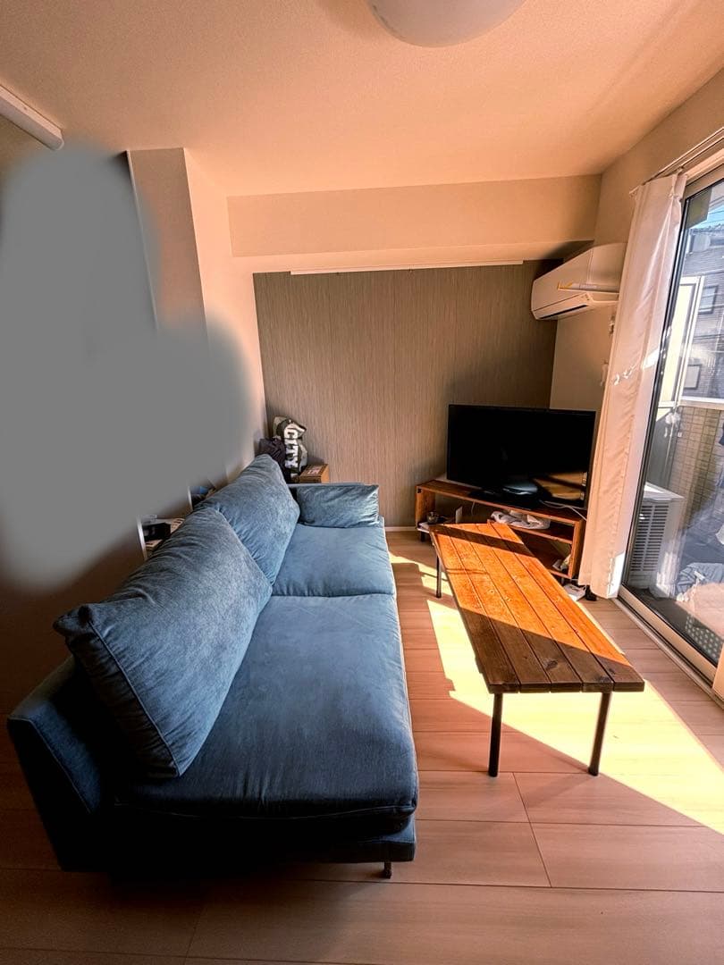 中古 フランフラン ラージュソファ L上質なフェザーソファ