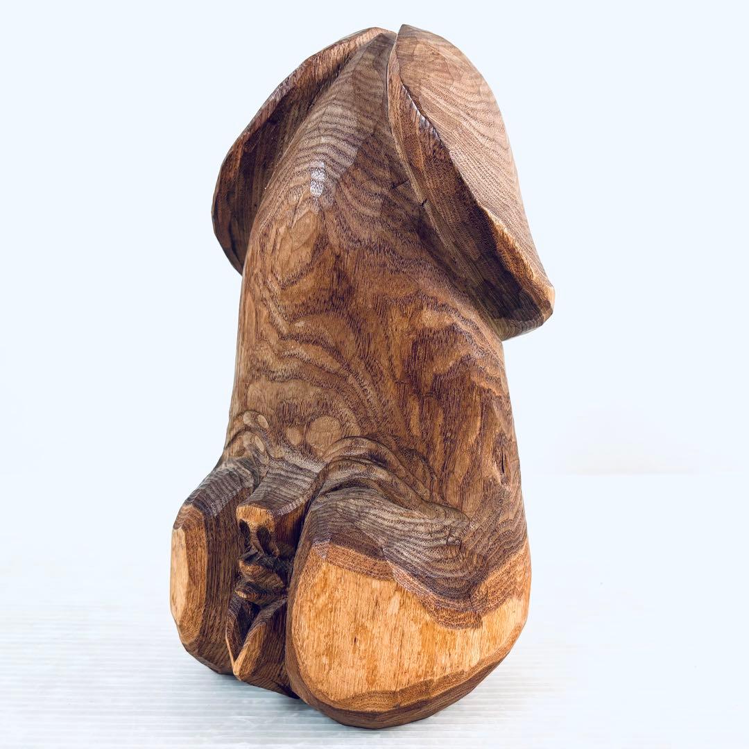 縁起物　子孫繁栄　男根　置物　木彫り　大きい　珍品