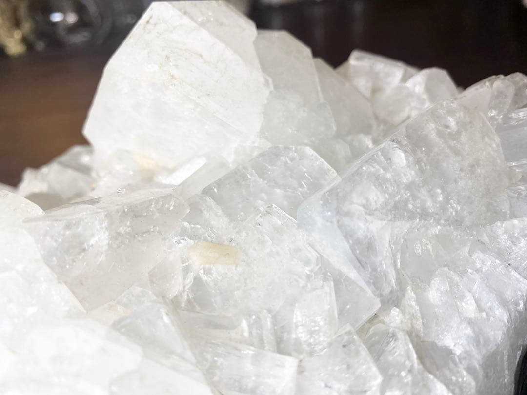 魚眼石　アポフィライト　クラスター特大　約4kg 結晶　水晶　値下げ交渉承ります