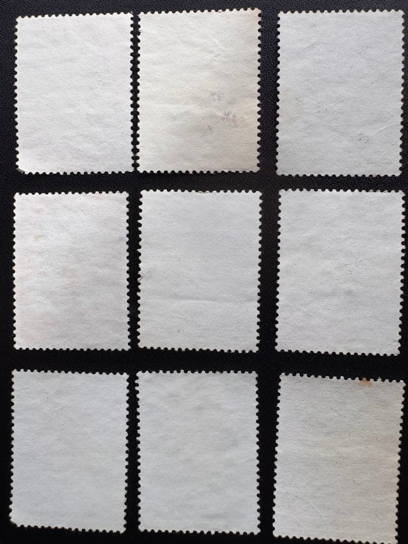 中国切手　特44菊シリーズ18種完　消印あり