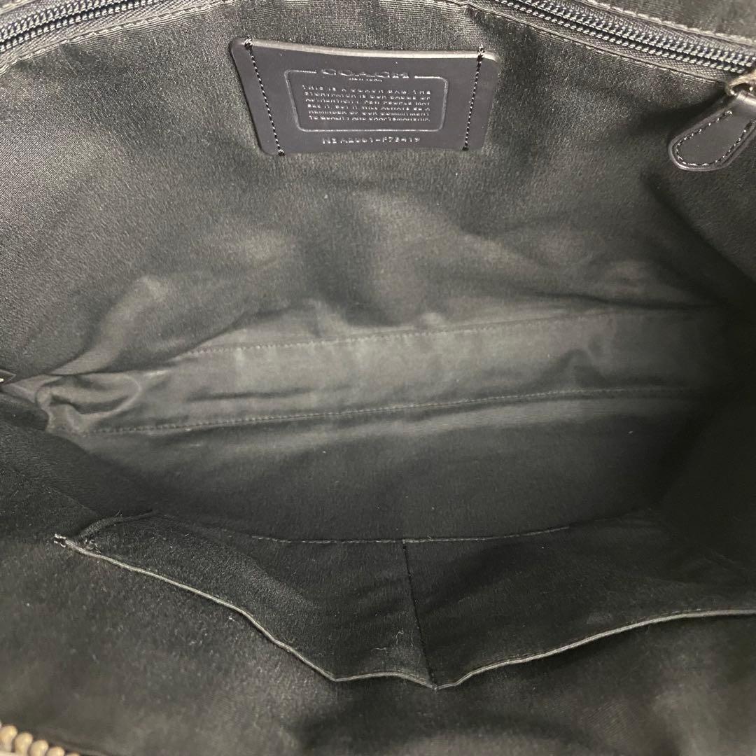 【美品☆人気モデル】コーチ ビジネスバッグ 2way シグネチャー 総柄 黒