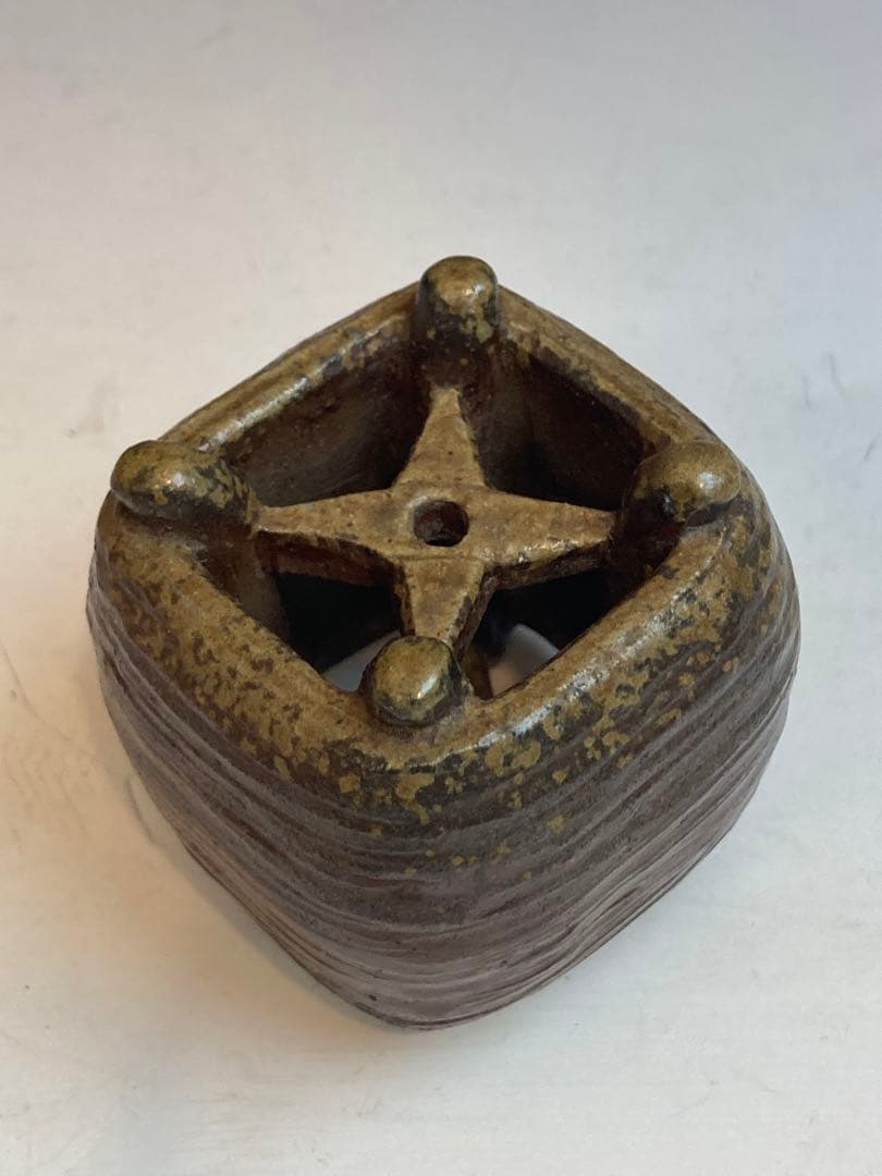 古備前糸巻蓋置 古作 茶道具