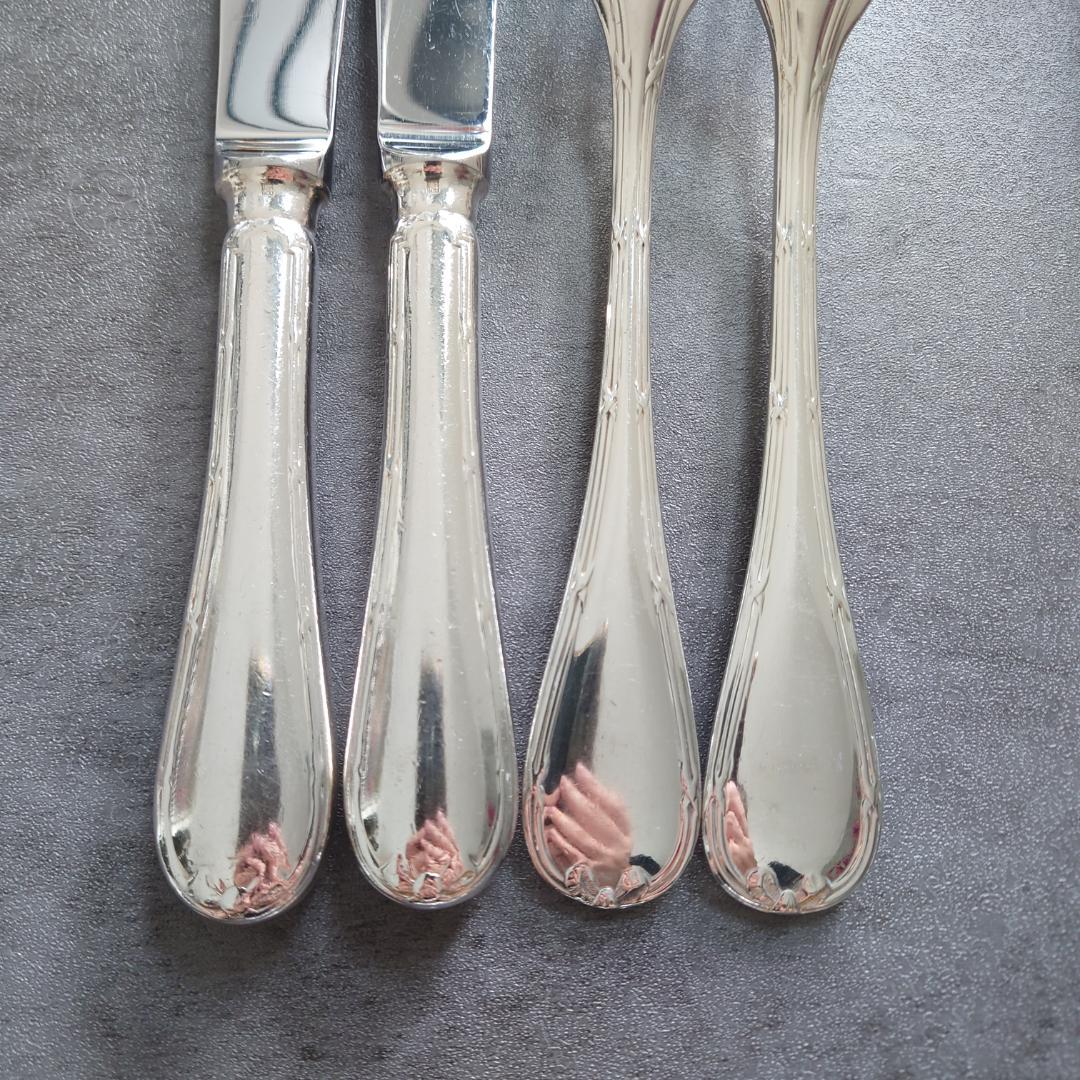 希少 クリストフル リュバン テーブルサイズ 4点