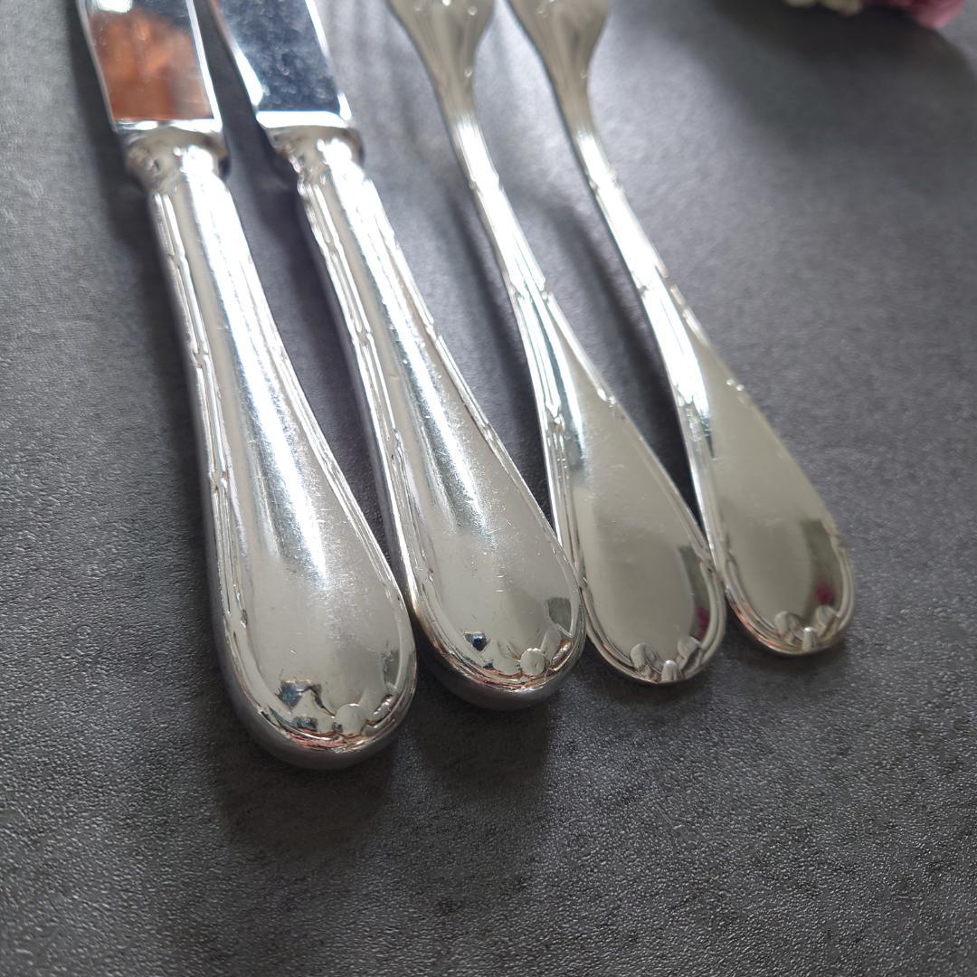 希少 クリストフル リュバン テーブルサイズ 4点