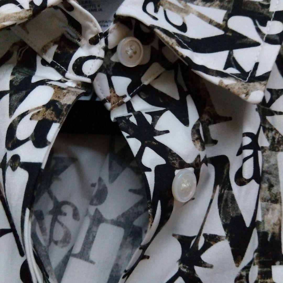 素敵♡マックスマーラ　Max Mara　総柄　シャツ　銀タグ　高級　ホワイト