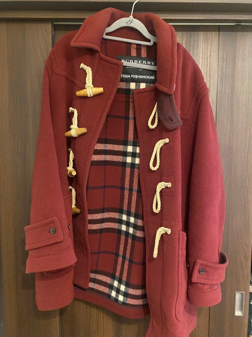 GOSHA RUBCHINSKIY BURBERRY ダッフルコート ボルドー