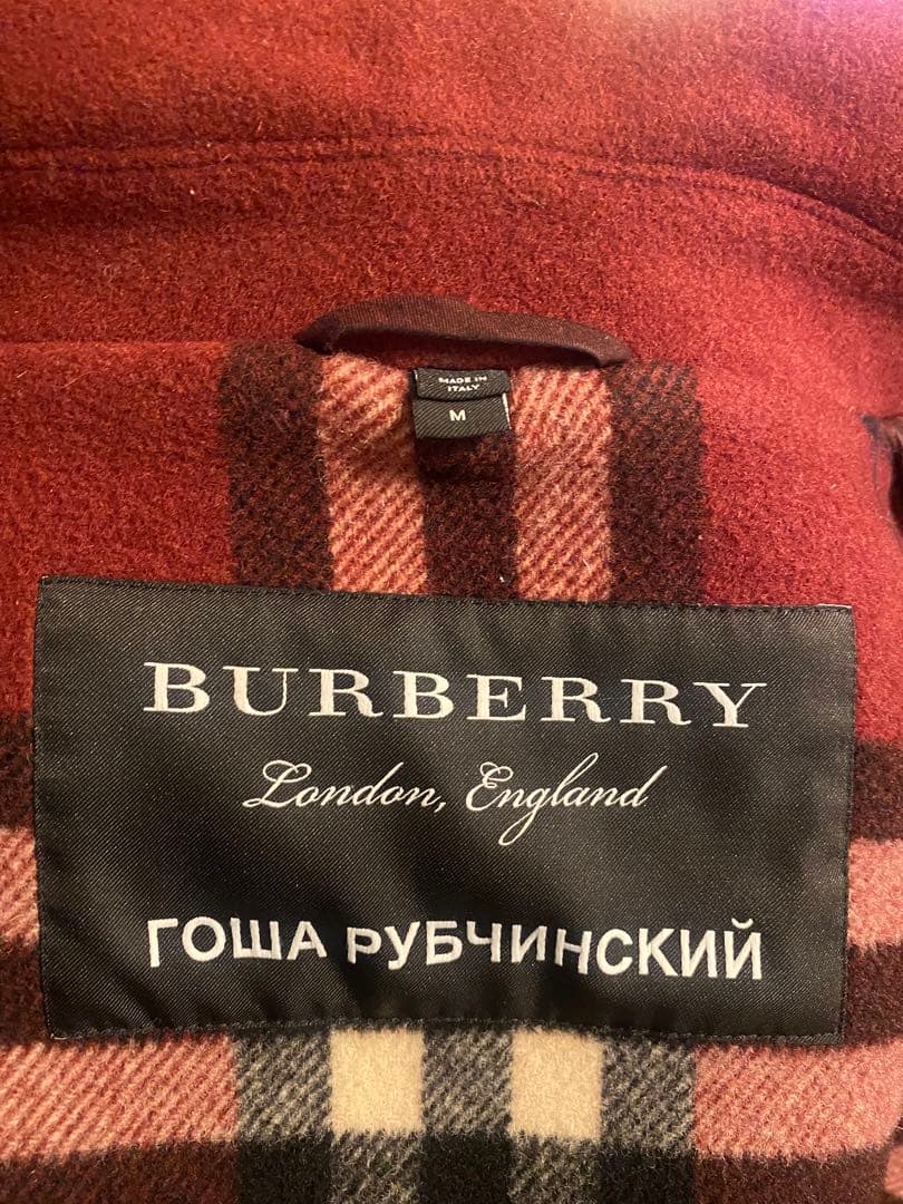 GOSHA RUBCHINSKIY BURBERRY ダッフルコート ボルドー