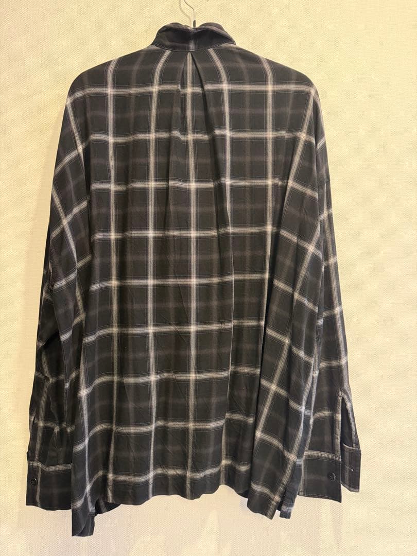 アパルトモン別注　REMI RELIEF CHECK 2 WAY SHIRT 黒