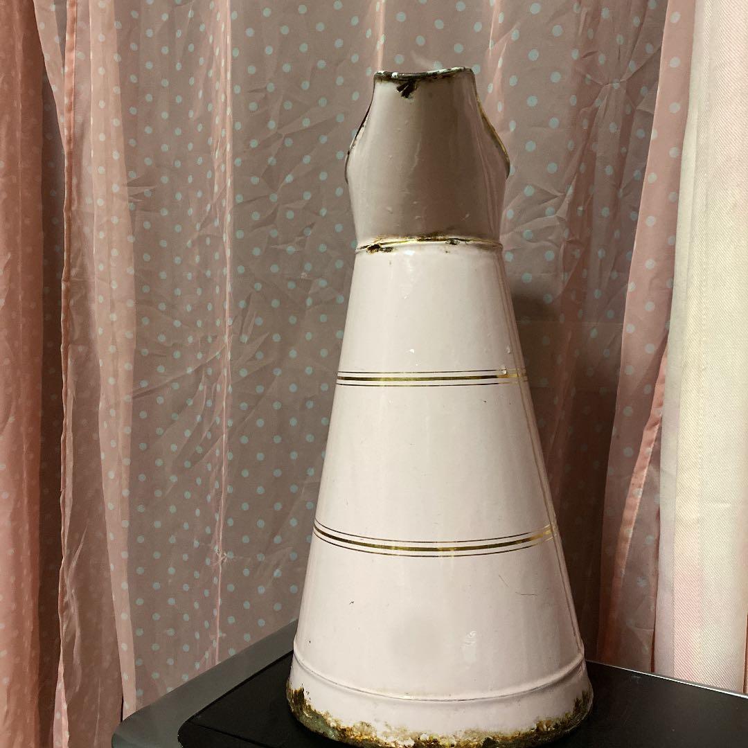 ホーロー　ピンク　アンティーク