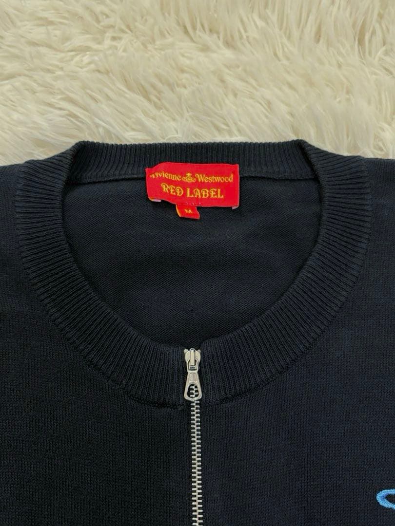 ヴィヴィアンウエストウッド カーディガン ジップアップ オーブ ブラック