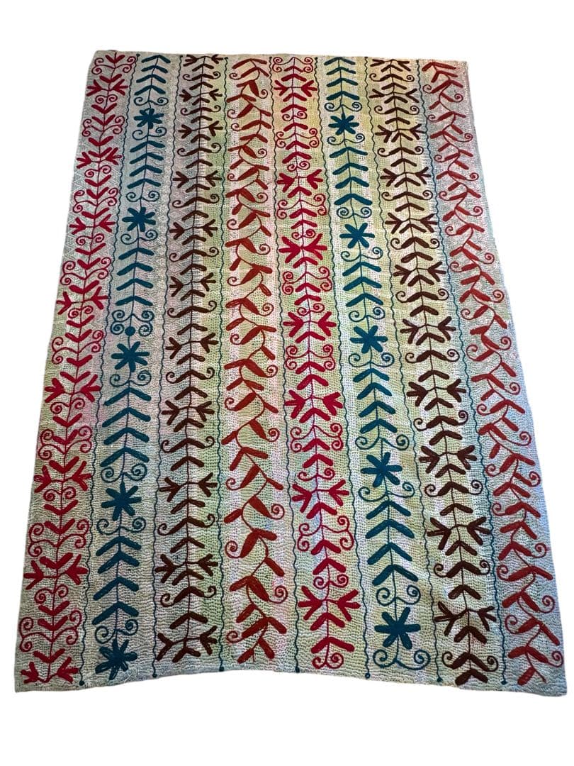 スザニ刺繍　ヴィンテージカンタキルト　セール中　インド　手仕事