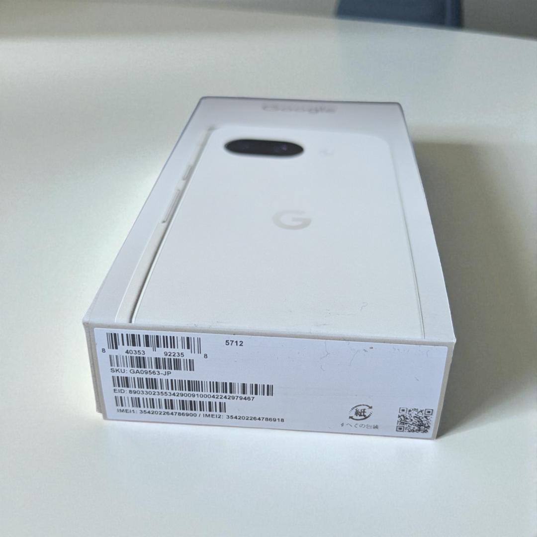 新品 未使用 Google Pixel 9a 128GB Porcelain