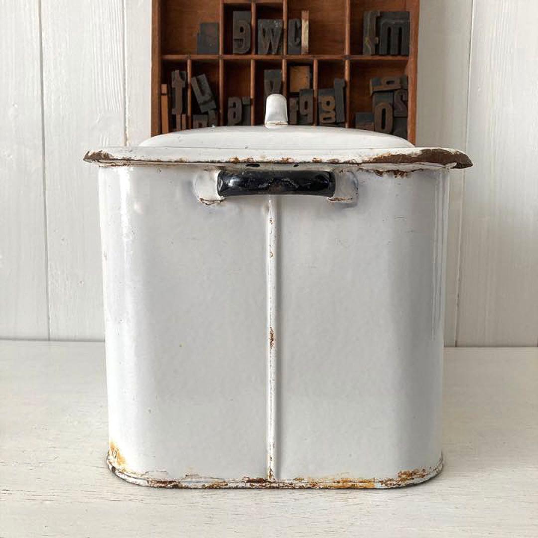 イギリスアンティーク☘️一斤用スモール ホーローBREAD ブレッド缶