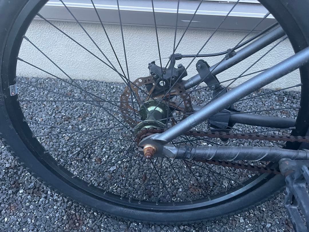 『直接お渡しできる方』グレー アルミ製 マウンテンバイク 26インチ