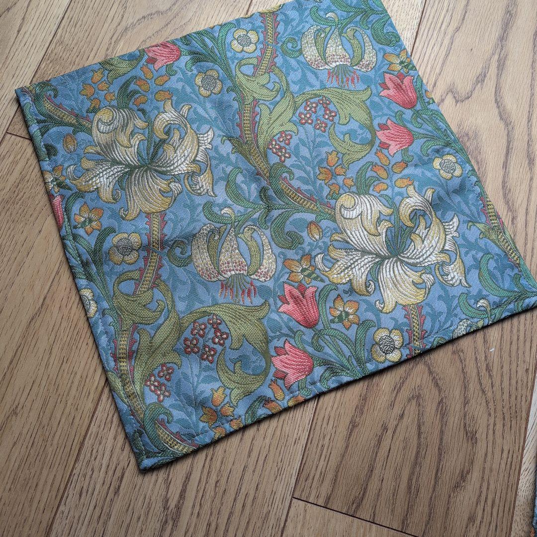 ウィリアムモリス川島織物テーブルランナー＆花瓶敷きセット