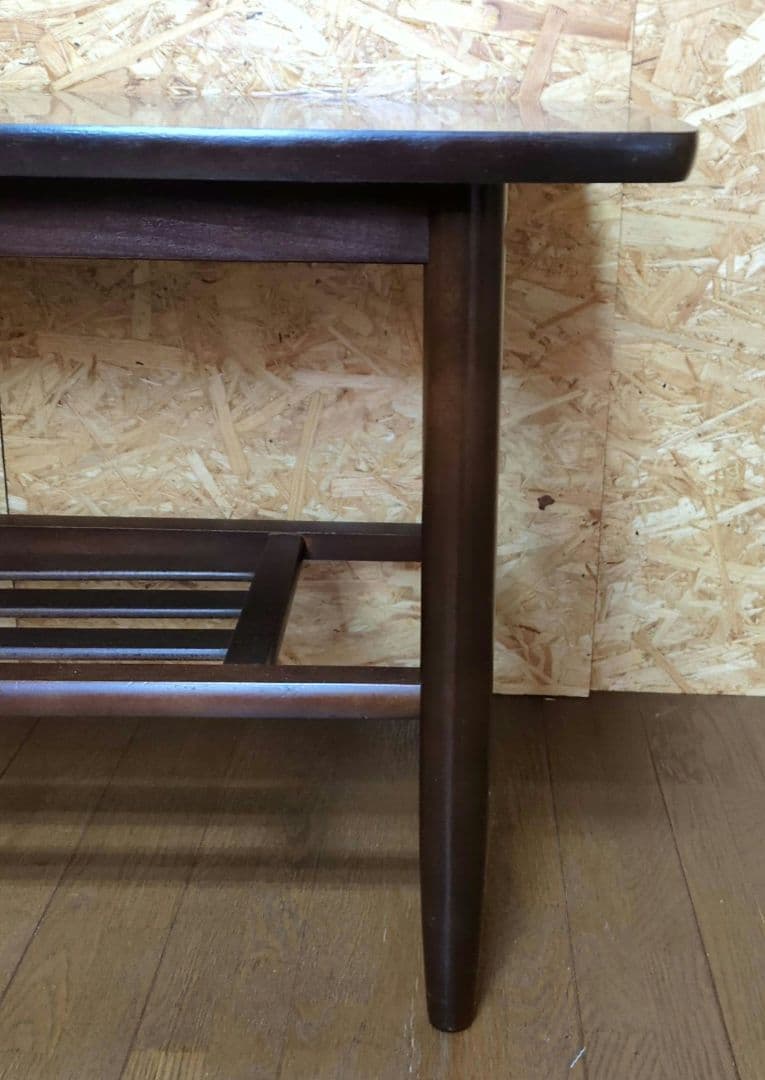 カリモク karimoku カフェ　テーブル 棚付き センター　テーブル