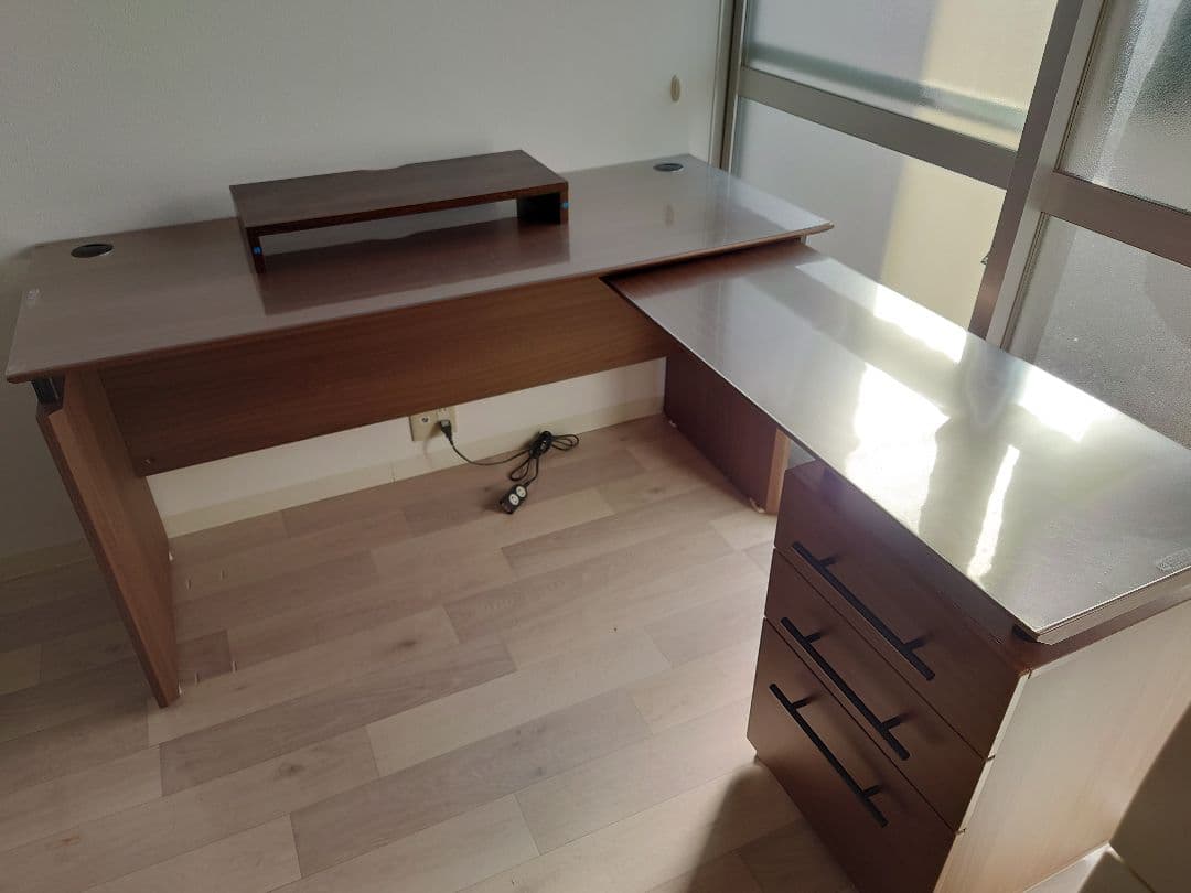 ニトリ L字型システムデスク ラボーロ140