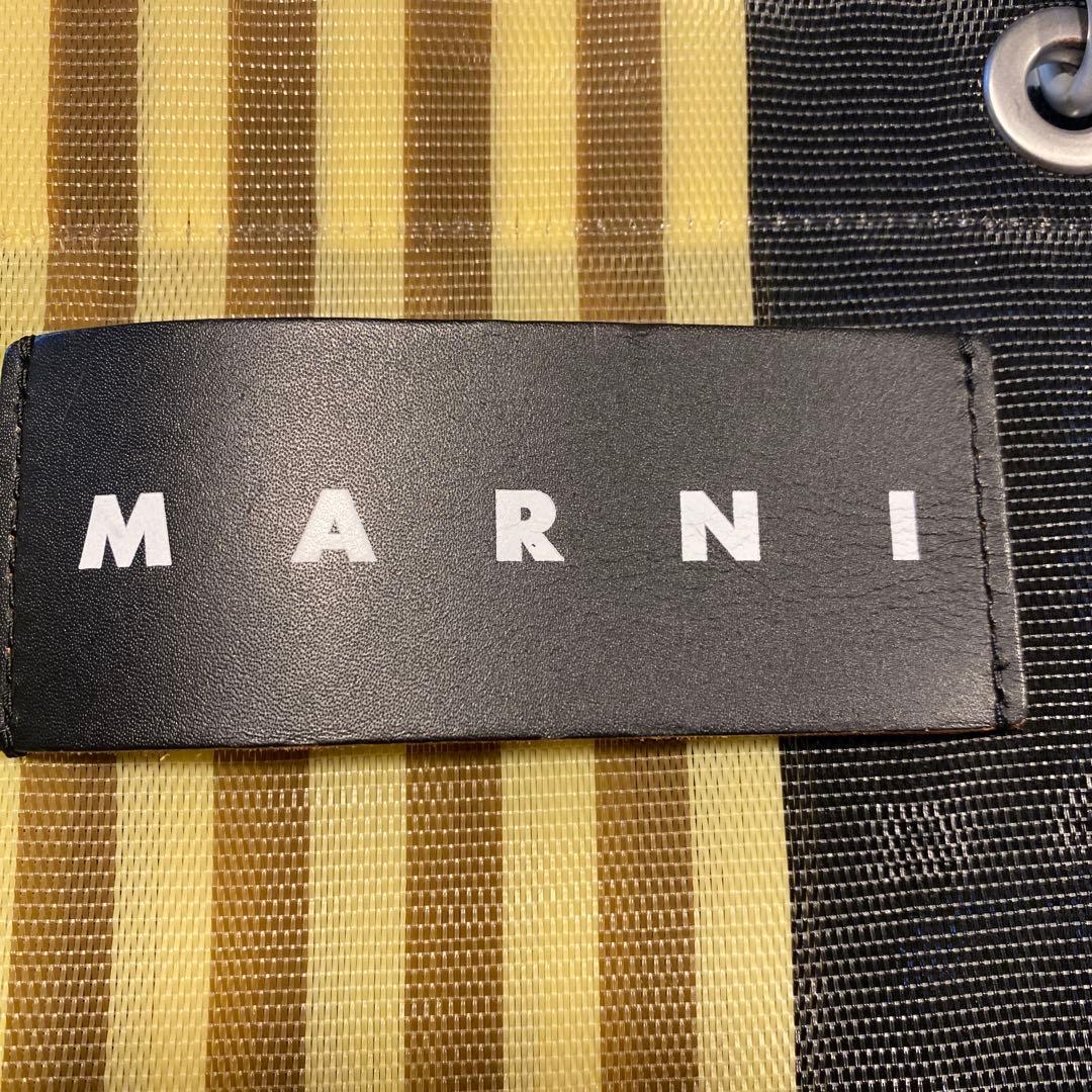 MARNI ストライプエコバッグ マルチカラー
