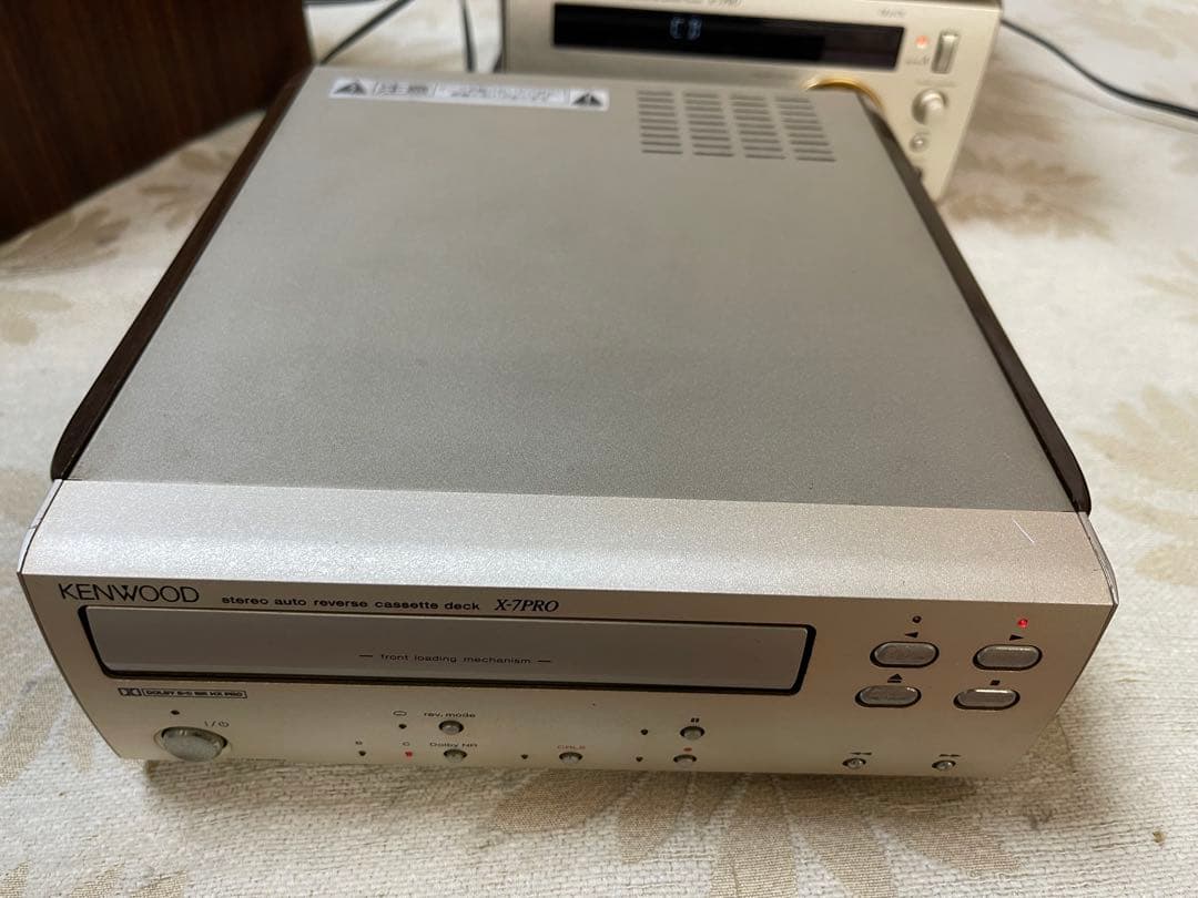 KENWOOD CD・カセットデッキ ゴールド ジャンク