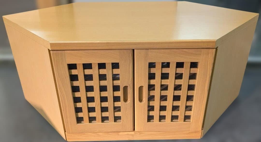 コーナーボード★テレビ台★木目★W558×D600×H460㎜【展示品・送料別】