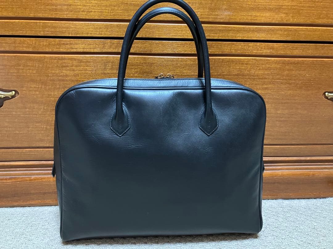 Cisei ブラックレザー ビジネスバッグ