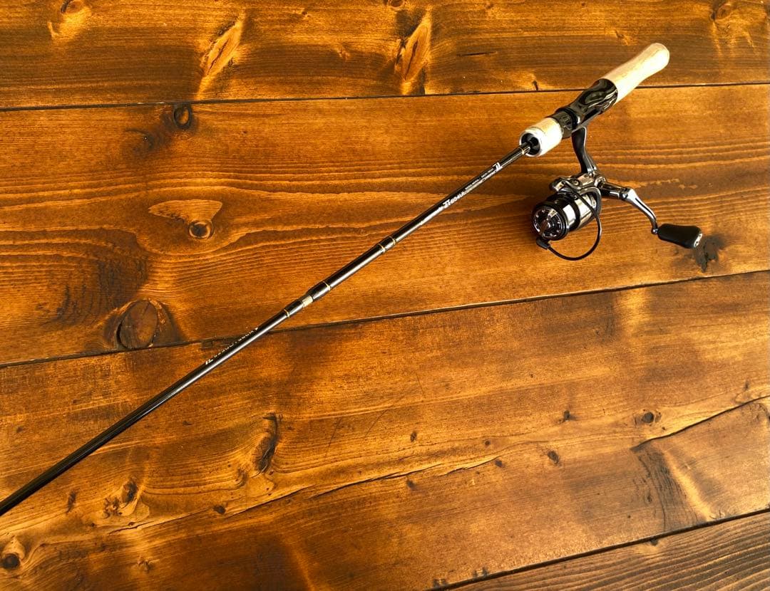 渓流釣りセット　トラウトロッド　パックロッド　604UL 523UL 長さ調節