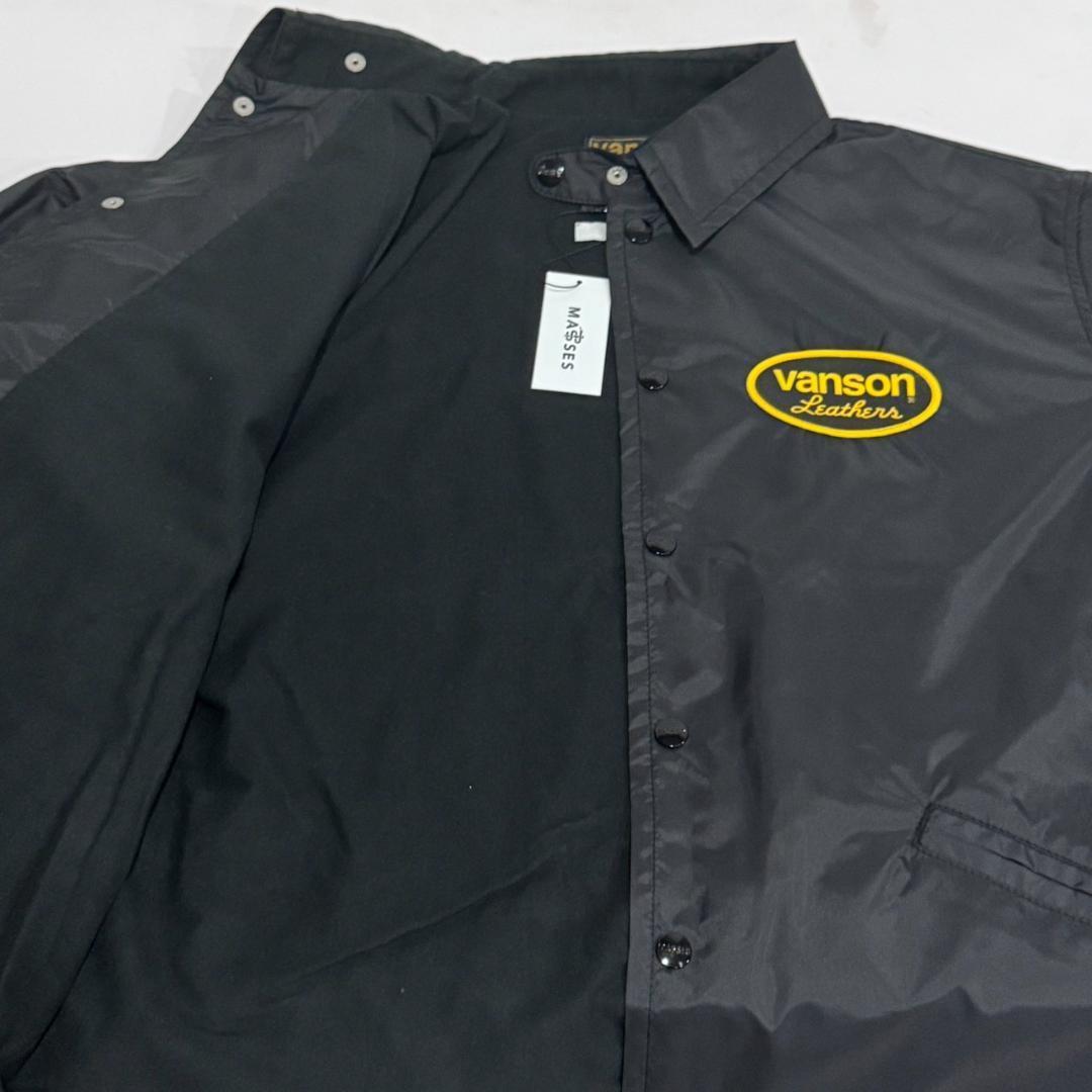 VANSON × MASSES NYLON JKT コーチ ジャケット 黒 S