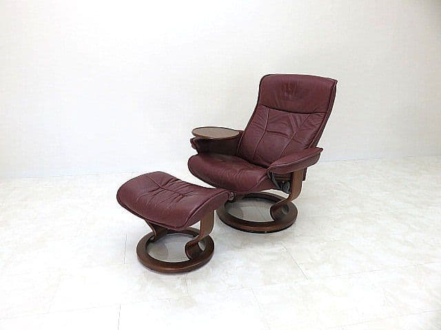 ぱ*え様 EKORNES/エコーネス 総革 ストレスレスチェア　１人掛けソファ/