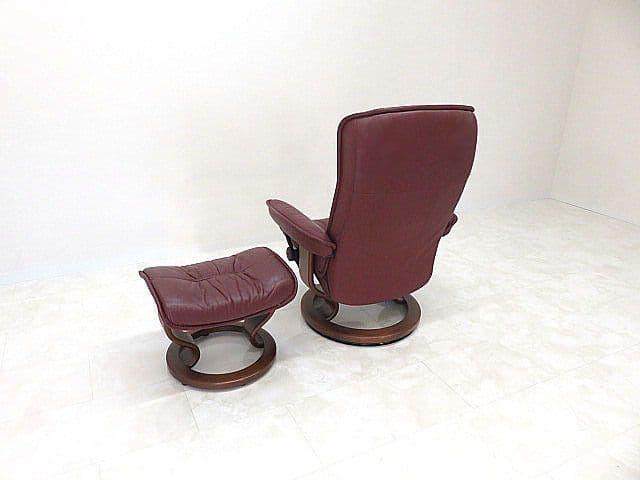 ぱ*え様 EKORNES/エコーネス 総革 ストレスレスチェア　１人掛けソファ/