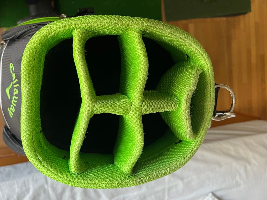 綺麗目　Callaway キャディバッグ ブラック/グリーン