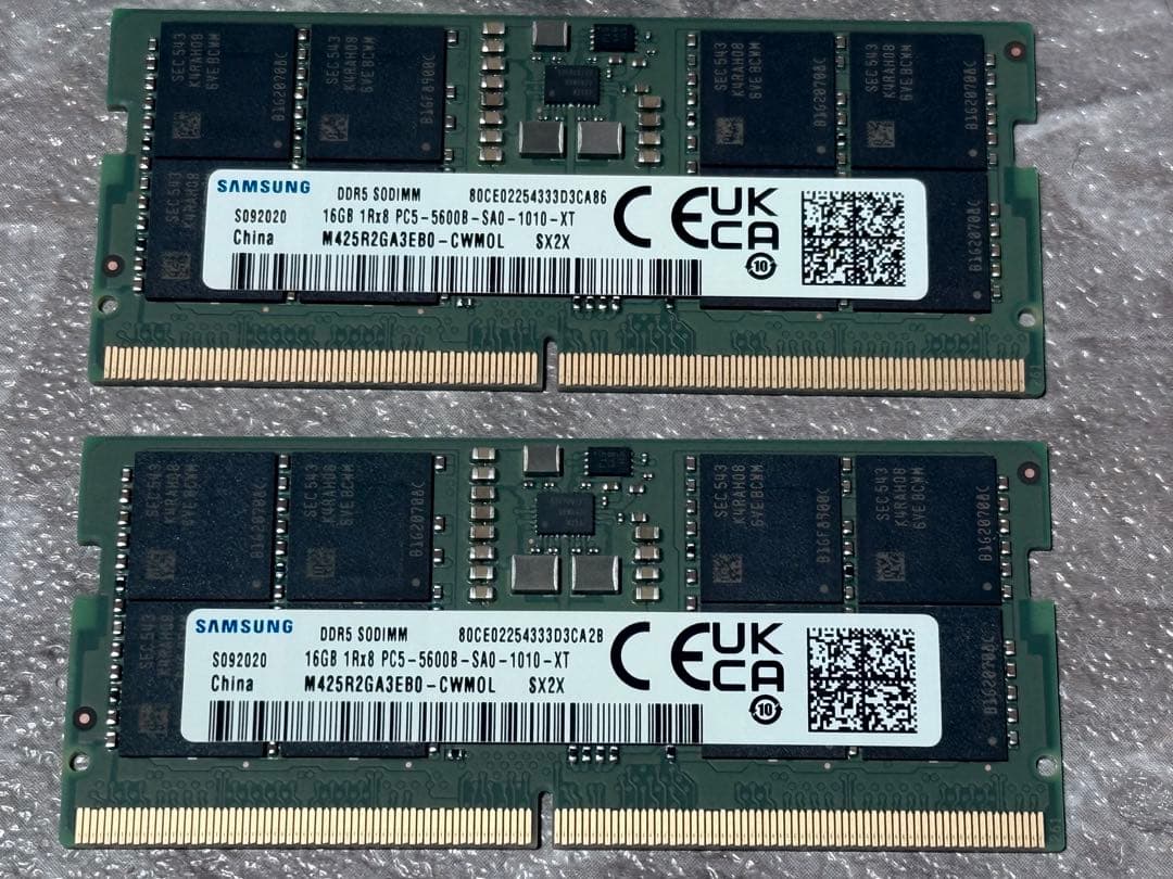 SAMSUNG サムスン SO-DIMM DDR5-5600 メモリ 32GB