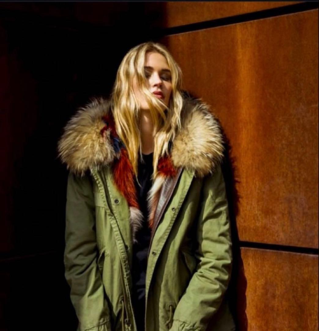 Mr&Mrs Italy 極上ラクーン&コヨーテ モッズコート XXS