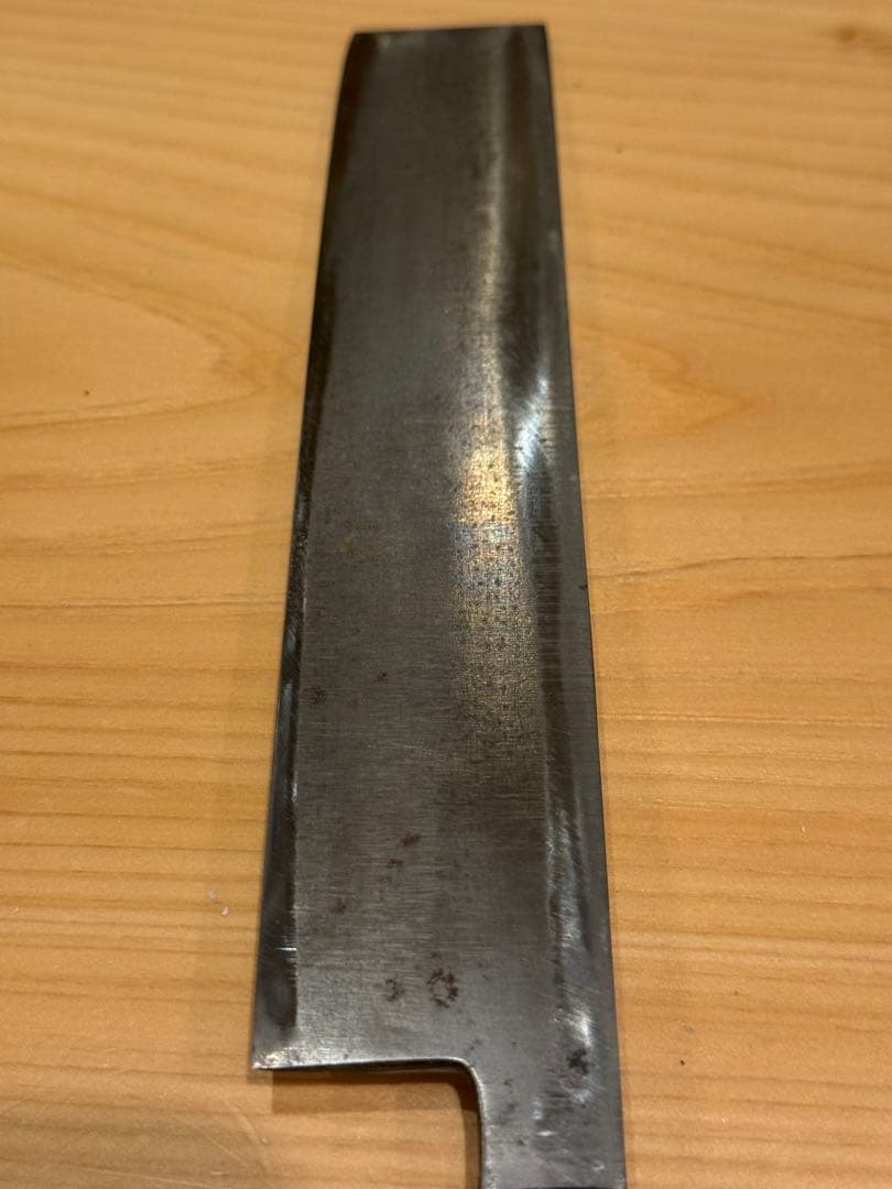 薄刃包丁　有次　本焼き　7寸