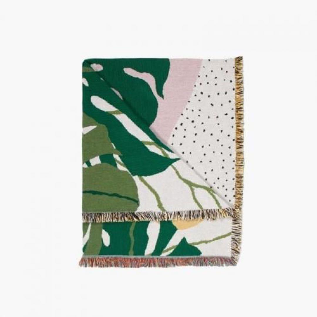 Slowdown studio モンステラ　大判ブランケット