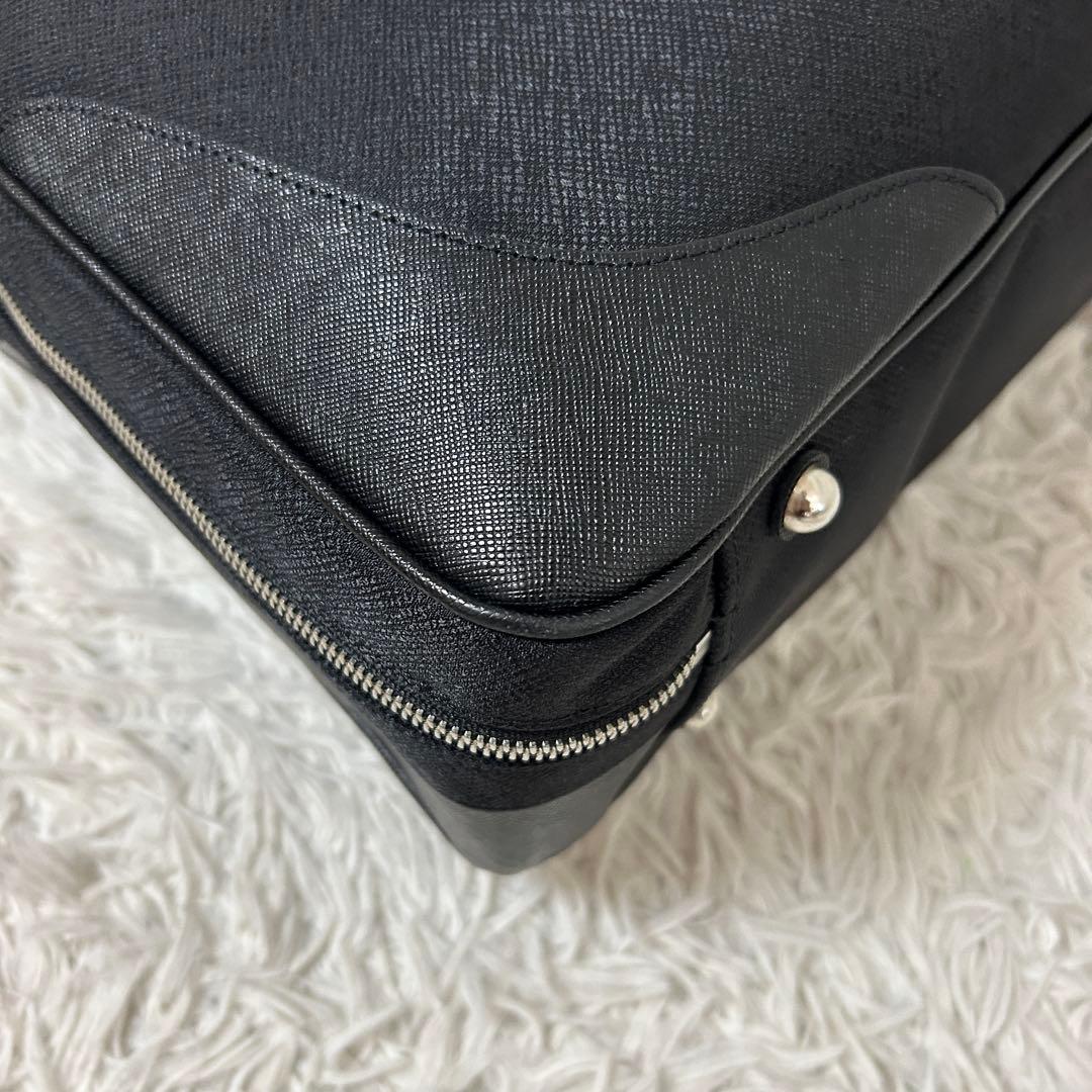 ⭐️極美品⭐️2室 ペッレモルビダ キャピターノ ビジネスバッグ メンズ ブラック