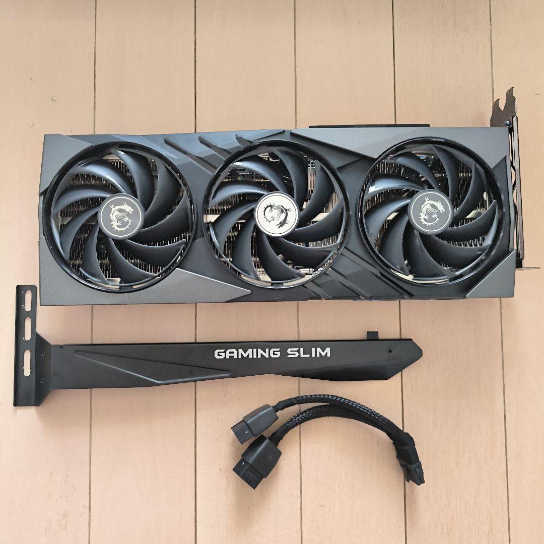 グラフィックボード・グラボ・ビデオカード MSI GeForce RTX 4070 GAMING X SLIM 12G