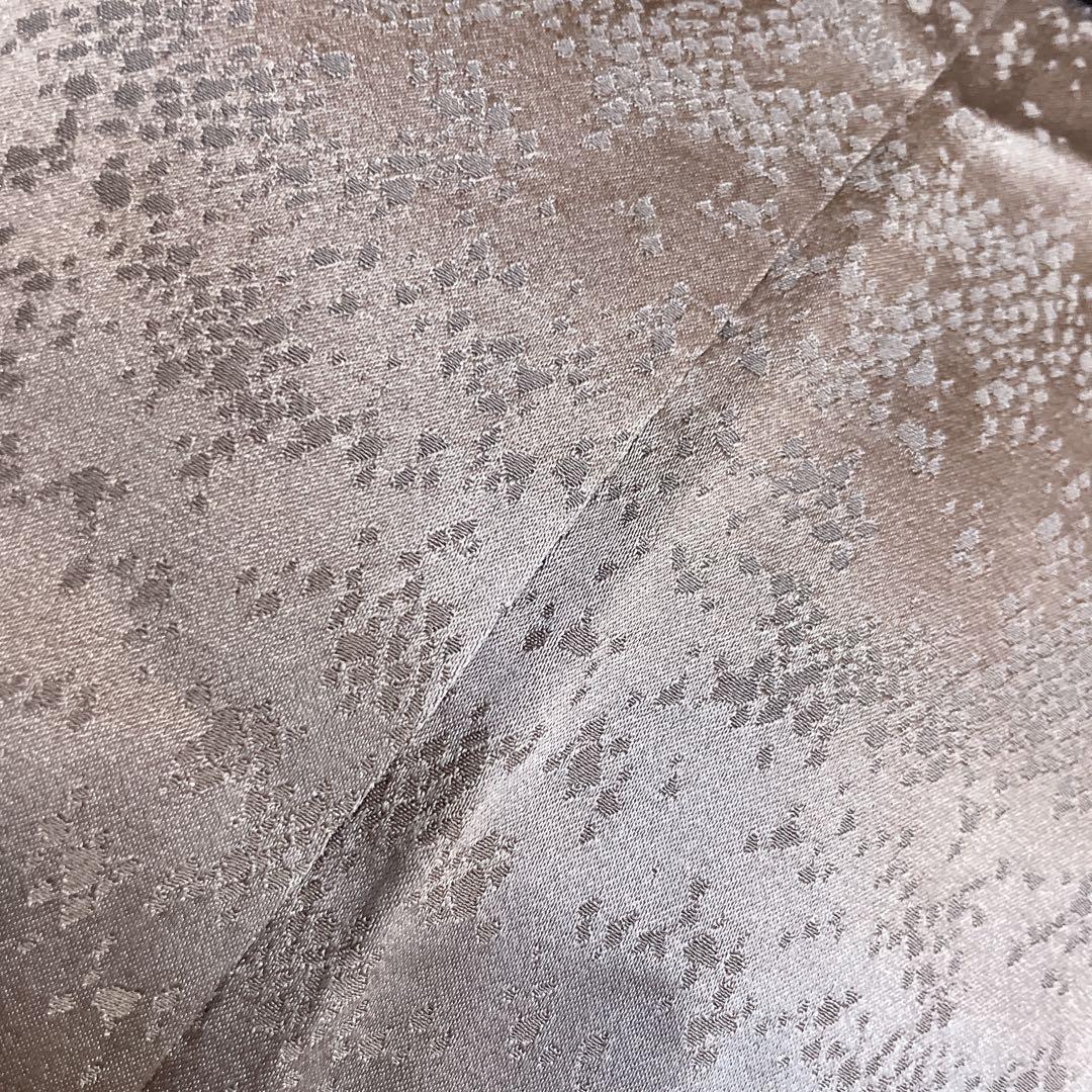 訪問着　フルセット　雪輪　松と梅　鹿の子絞り　金彩加工　手刺繍　着物　Q5