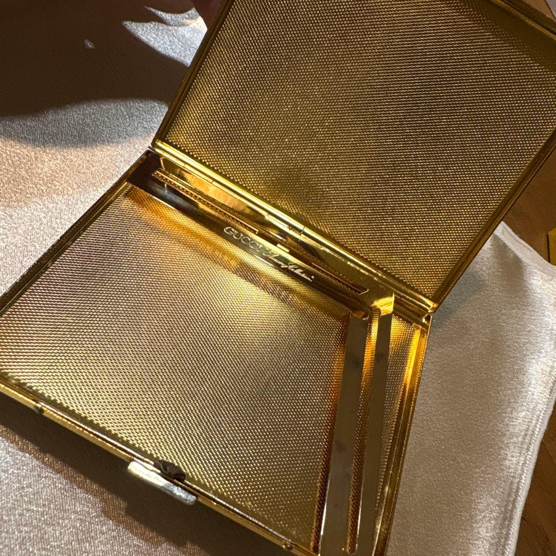 Pins3211オールドグッチ　シガレットケース　名刺入れ　シェリーライン