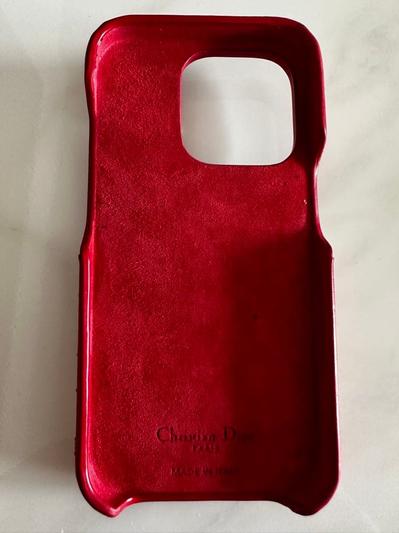 美品Lady Dior iPhone 14pro カナージュ ラムスキン ケース