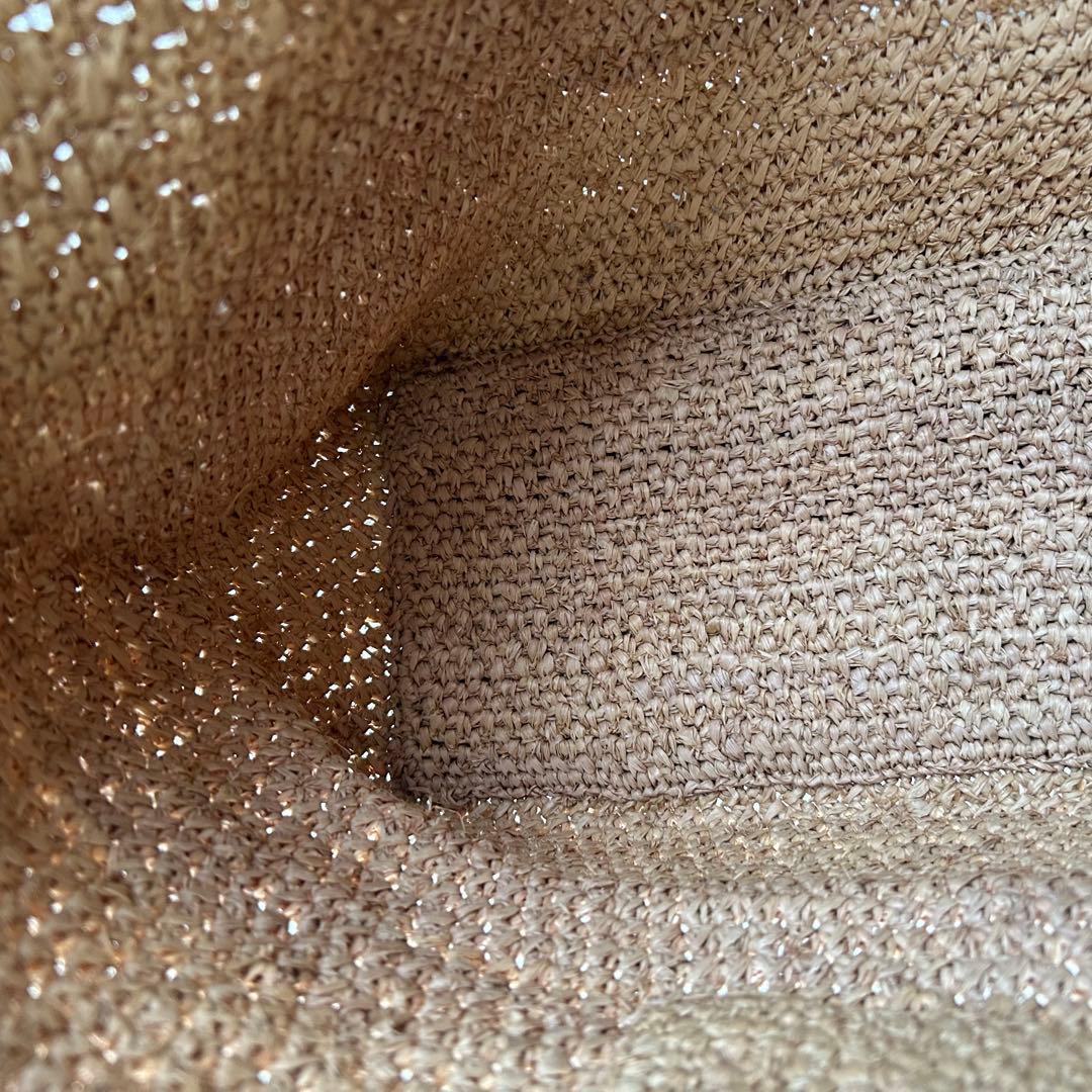 ヘレンカミンスキー ラフィア 肩掛け かごバッグ トートバッグ 大容量