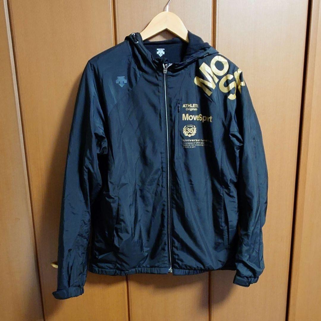 デサント　セットアップ　防寒仕様　中厚　シャカシャカ　黒　Lサイズ