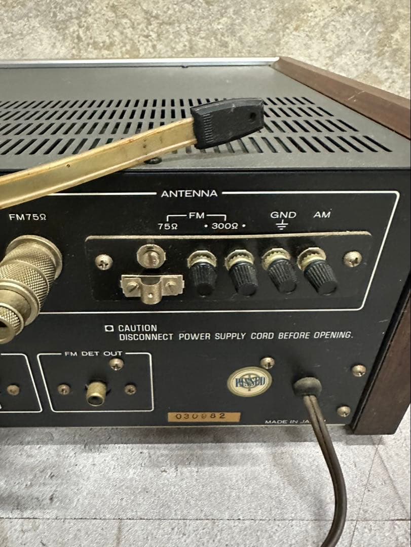 TRIO KT-9007 AM/FMステレオチューナー 木枠ビンテージ 取説付き