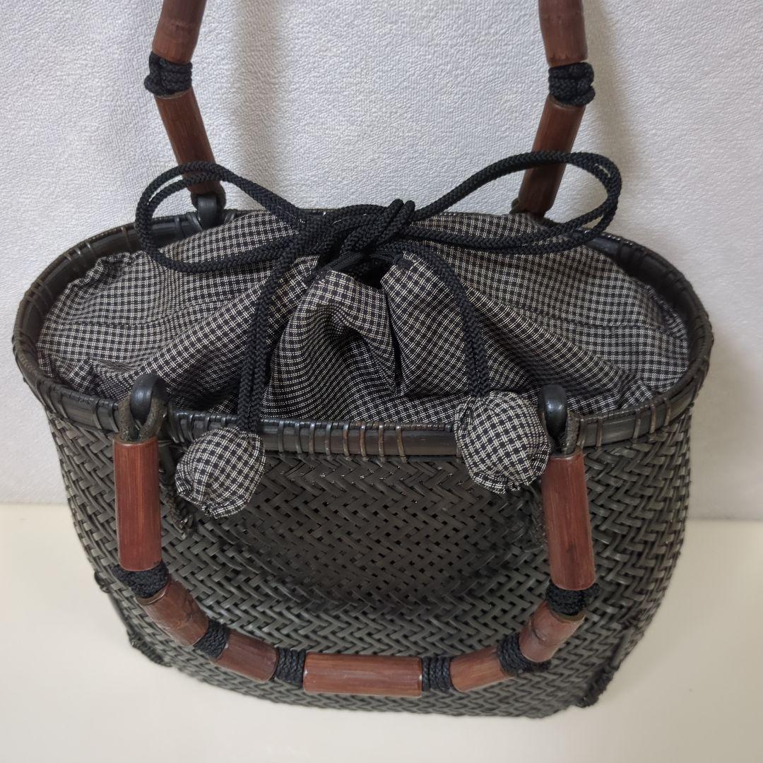竹巧彩　竹かごバッグ